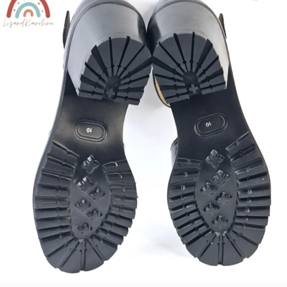 👠 Seychelles Lock And Key Heel Mary Jane Chunky Block Heels Leather Shoes NWT👠 - Picture 5 of 5